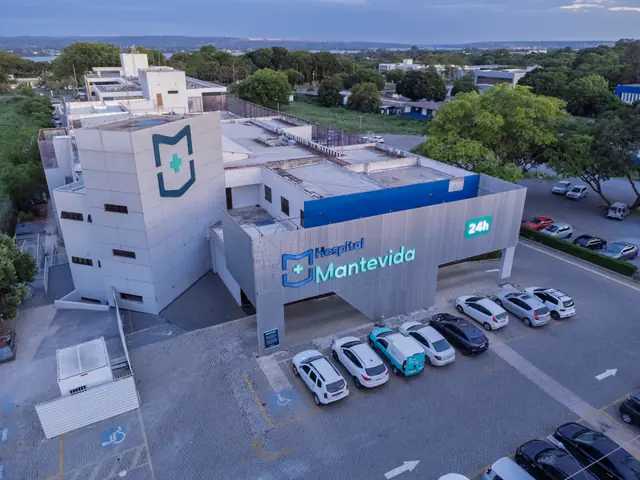 Hospital Mantevida em vista aérea lateral