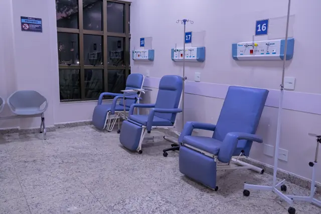 Sala de medicação com poltronas