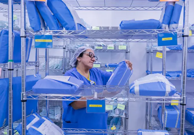 Estoque de material esterilizado